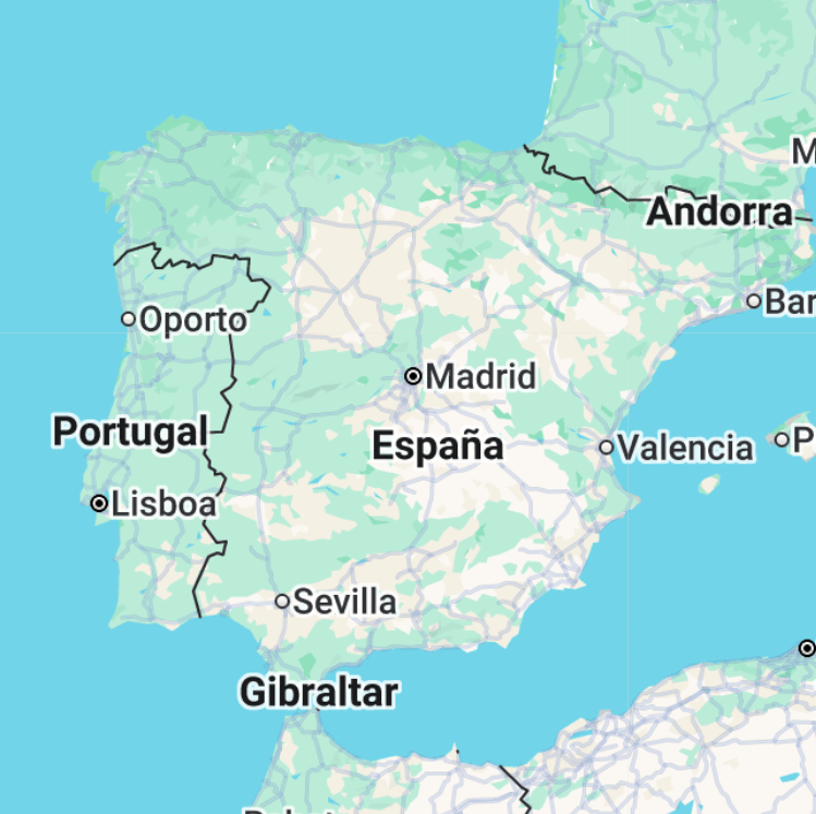 Mapa de la Península